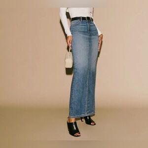 Reformation Denim Maxi Skirt